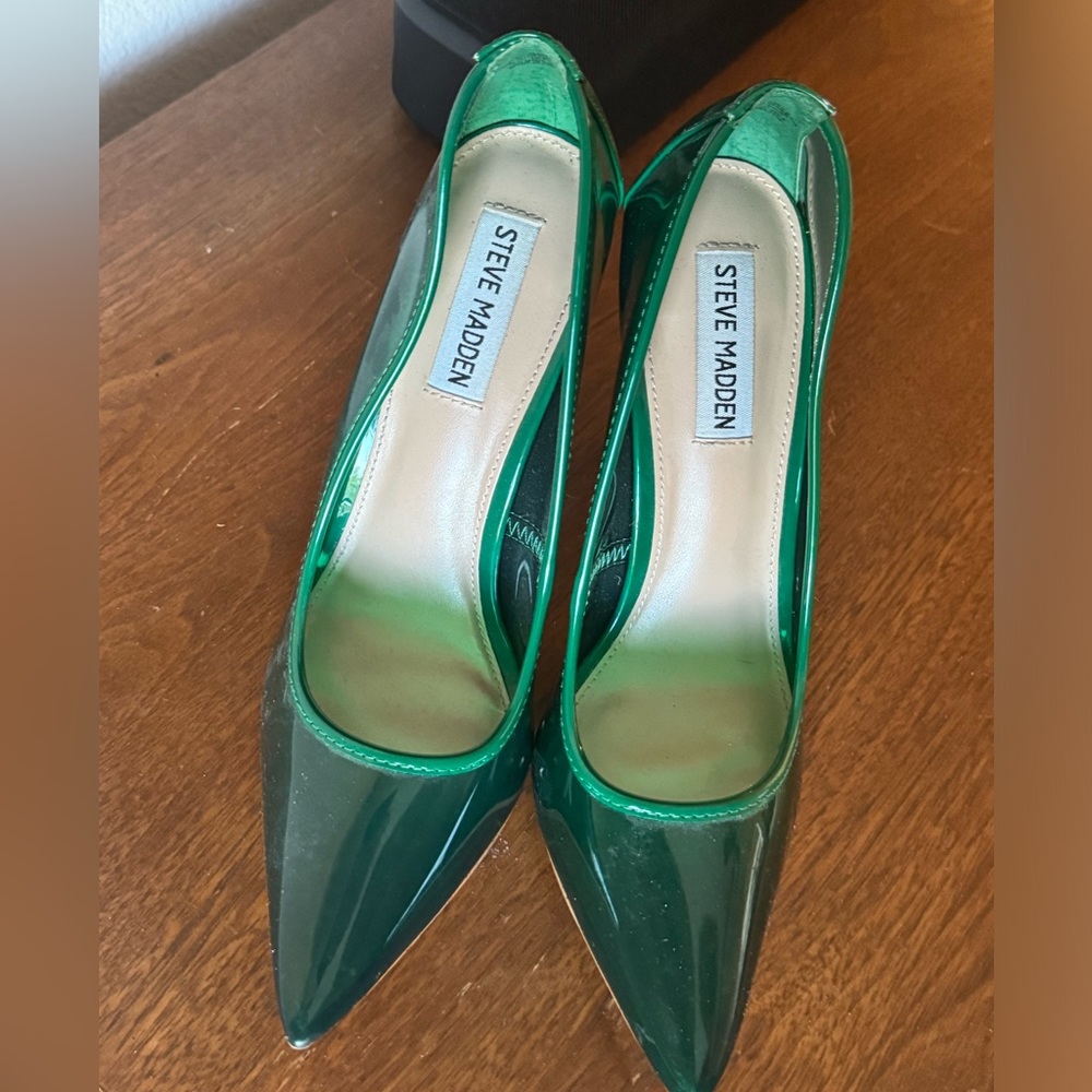 Steve Madden Women’s Tamper Pump Stiletto Heel in Dark Green Size: 8.5 - Picture 5 of 7